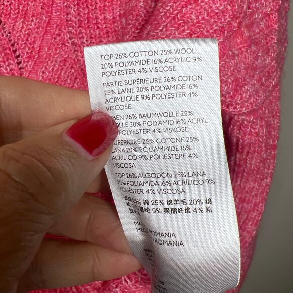 Anthropologie Pink Crew Neck Sweater - Picture 6 of 8